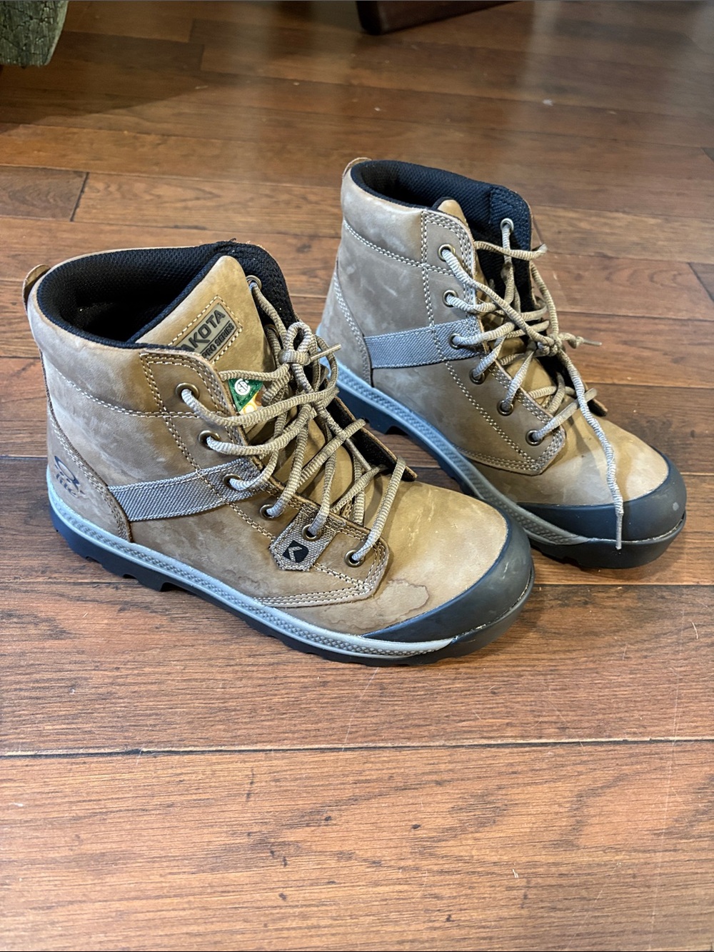 Unbranded Women's Brown Lace-Up Utility Boots